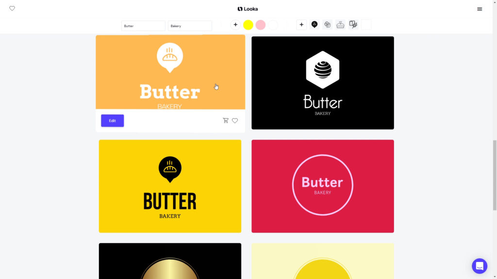 Looka Butter Bakery Logo