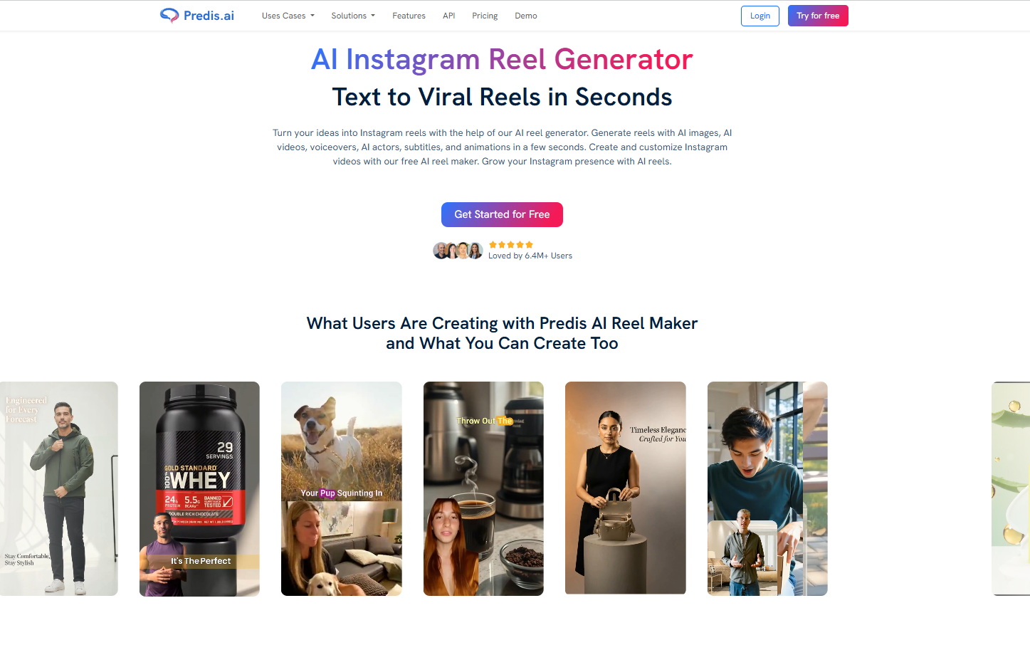 Predis AI Instagram Reel generator