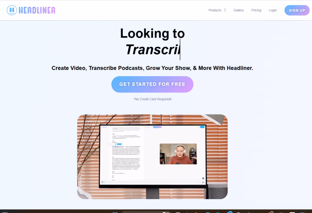 Headliner audio & podcast tools