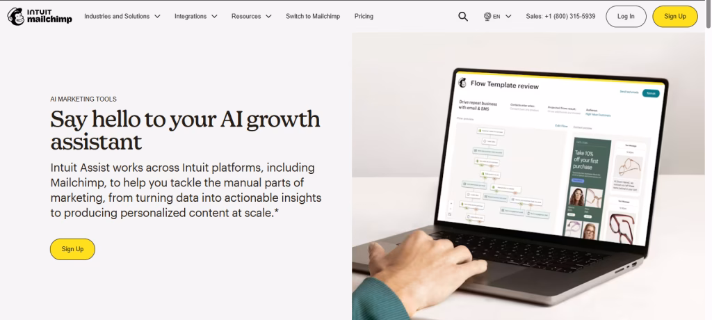 Intuit Mailchimp Intuit AI marketing tools