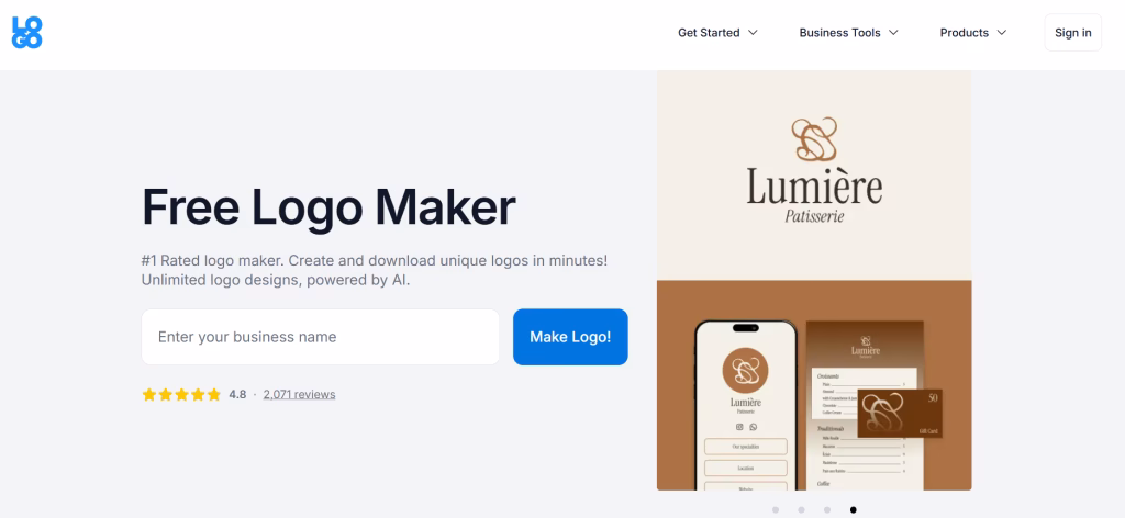 Logo.com Free logo maker