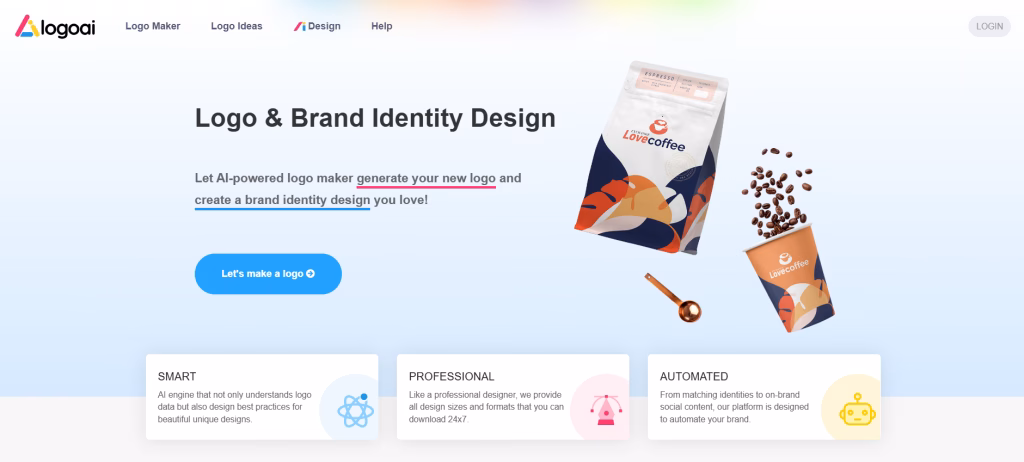 LogoAI new logo and brand design