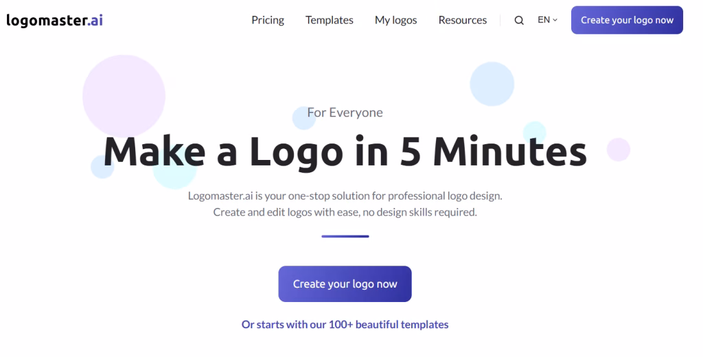 Make a logo with Logomaster.ai