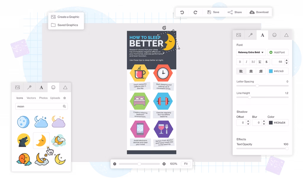 Snappa Infographic maker
