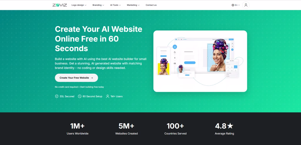 Zoviz AI website online free