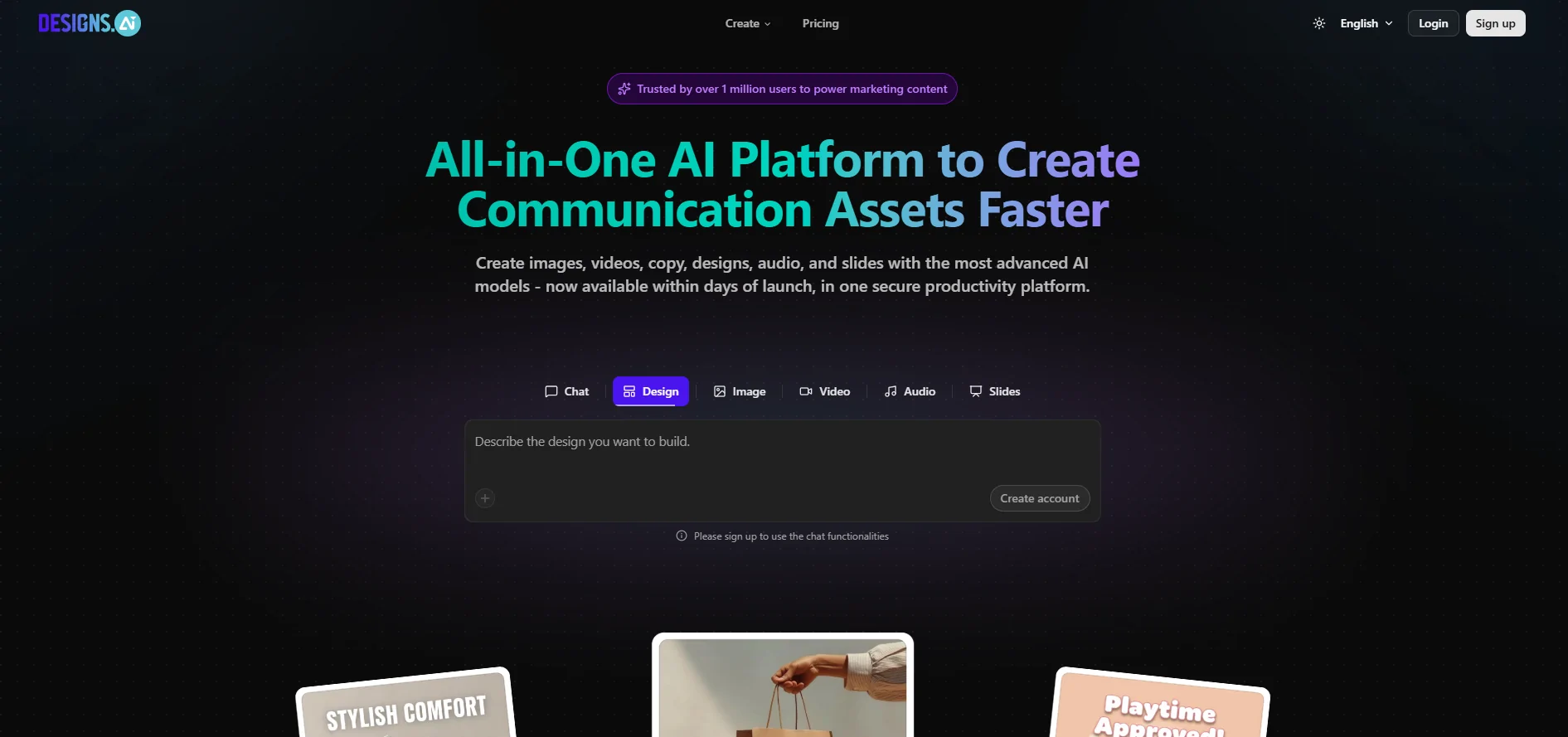 Designs.ai AI Design Tools