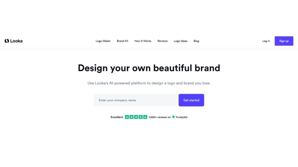 Looka (Logo + Brand Kit, Quick and Clean)