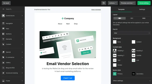 MailerLite - Email Marketing Tool